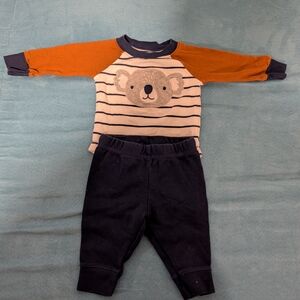Carter's Orange and Navy Koala Matching Set